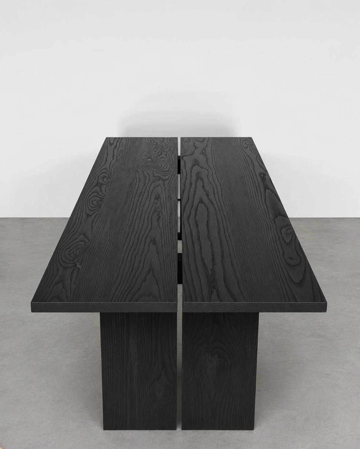 Ebonized dining table