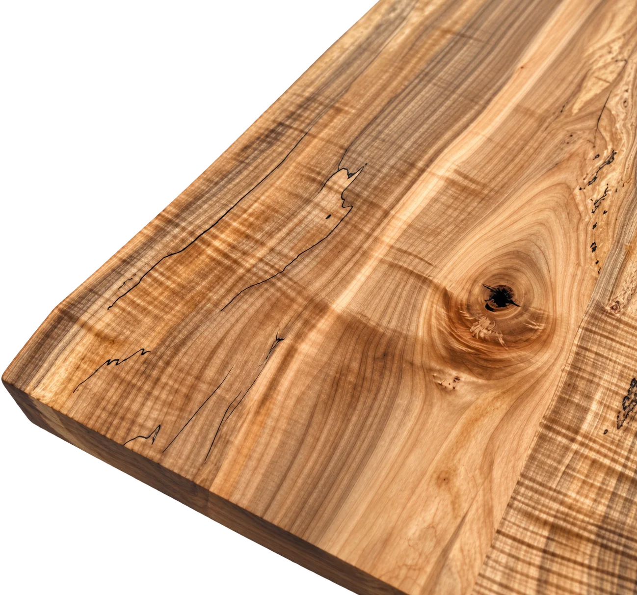 Stone spalted maple table top